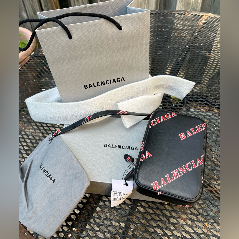 BALENCIAGA cross body phone Card case and card holder
